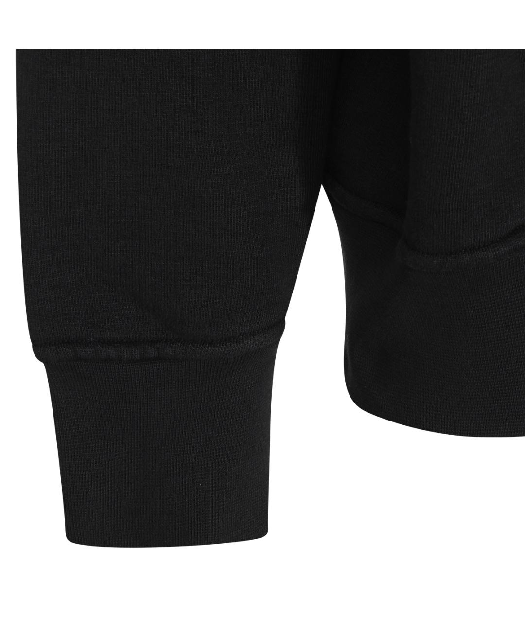 STONE ISLAND Черный хлопковый джемпер / свитер, фото 4