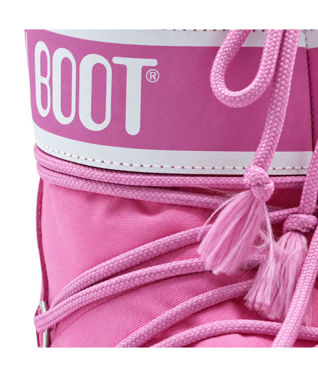 MOON BOOT Розовые синтетические ботинки, фото 4