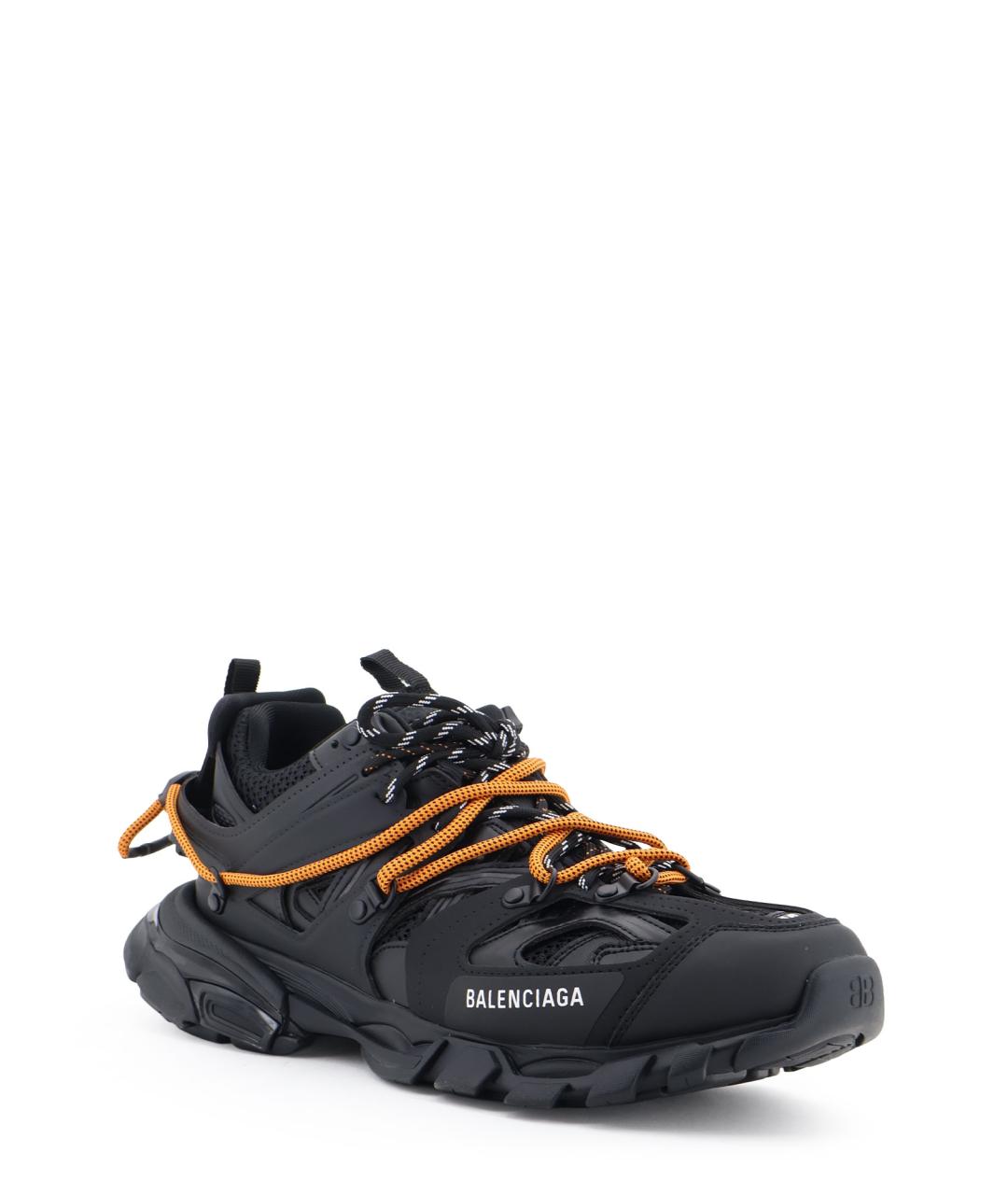 BALENCIAGA Черные синтетические низкие кроссовки / кеды, фото 2