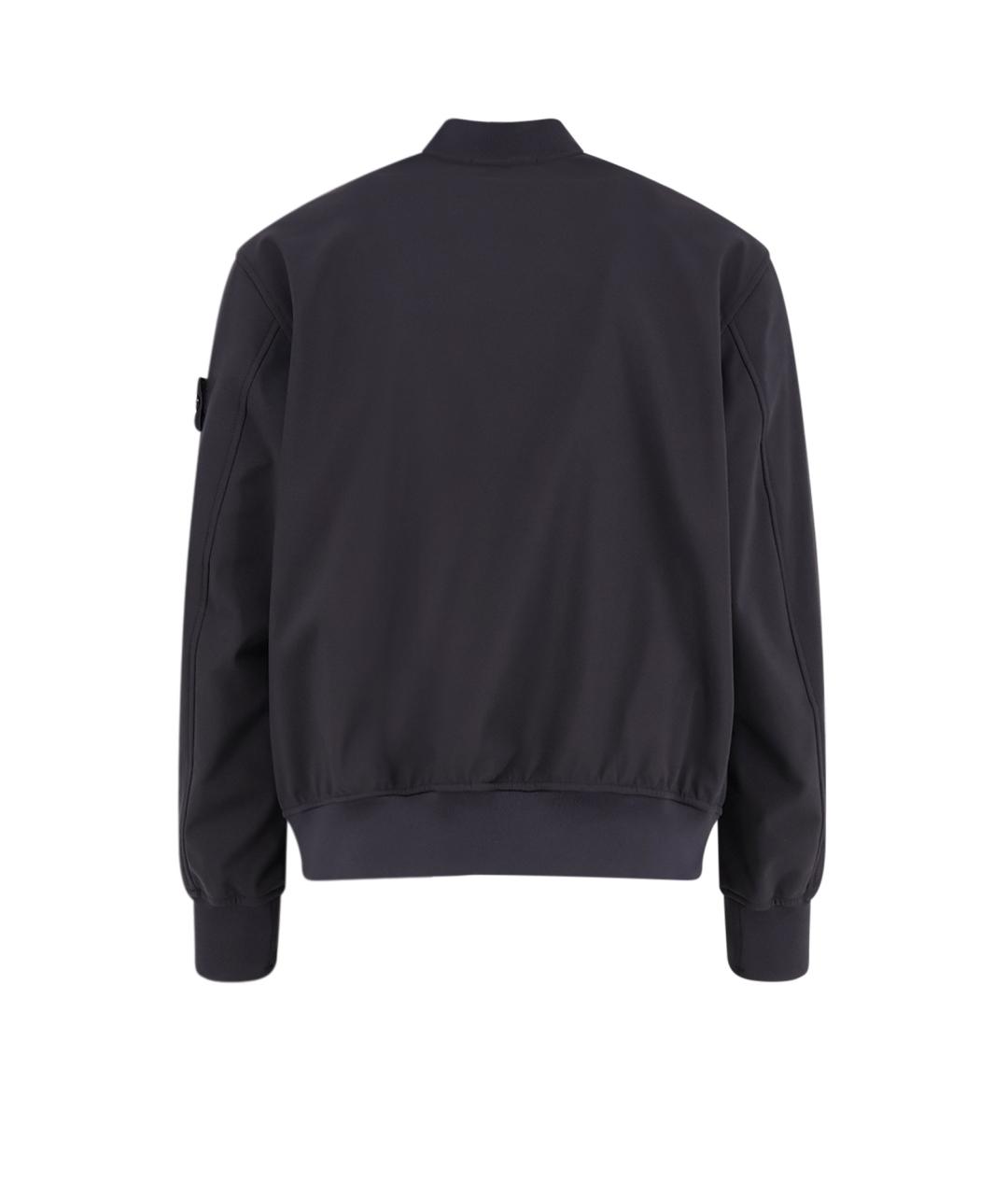 STONE ISLAND Черная полиэстеровая куртка, фото 2