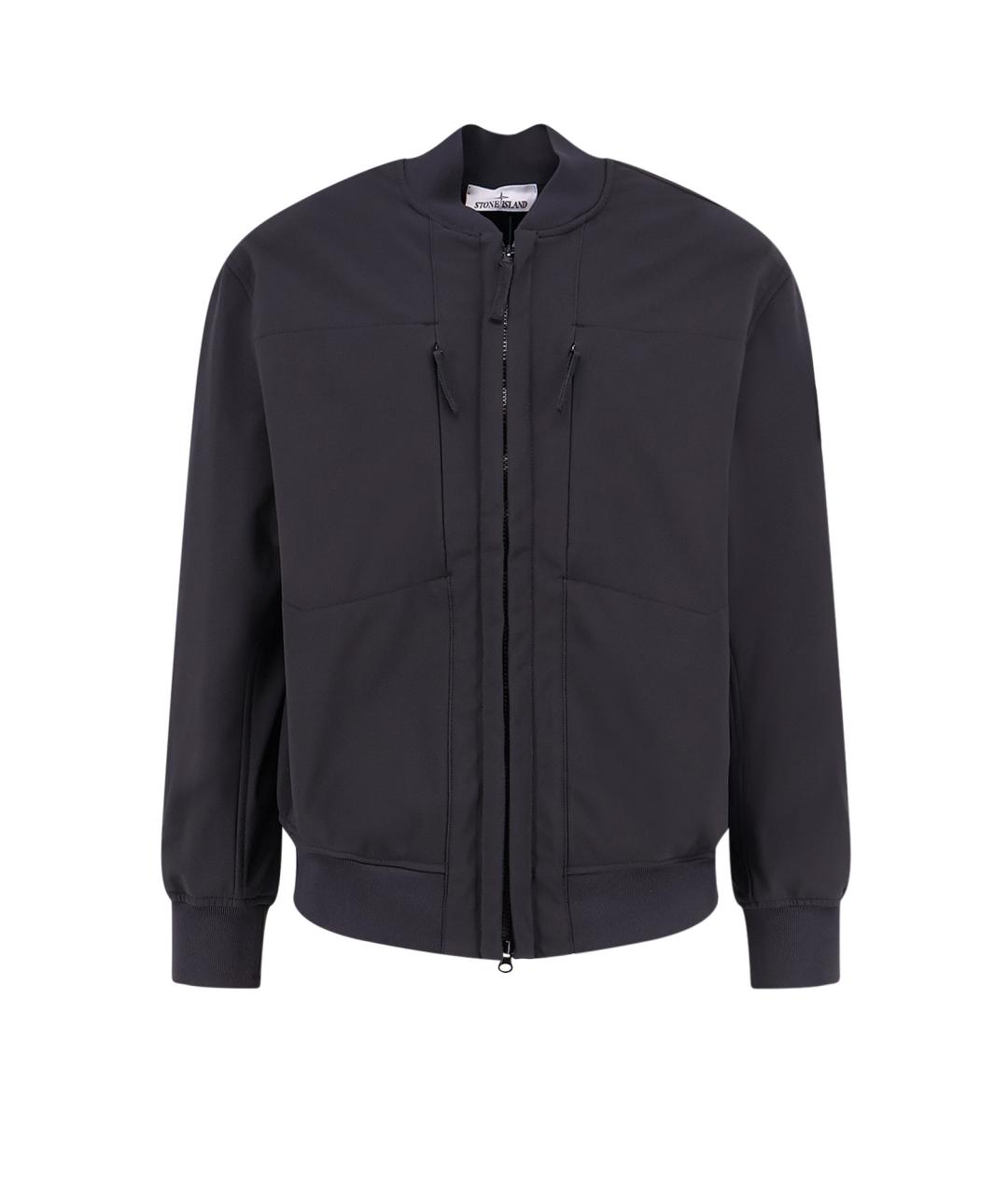 STONE ISLAND Черная полиэстеровая куртка, фото 4