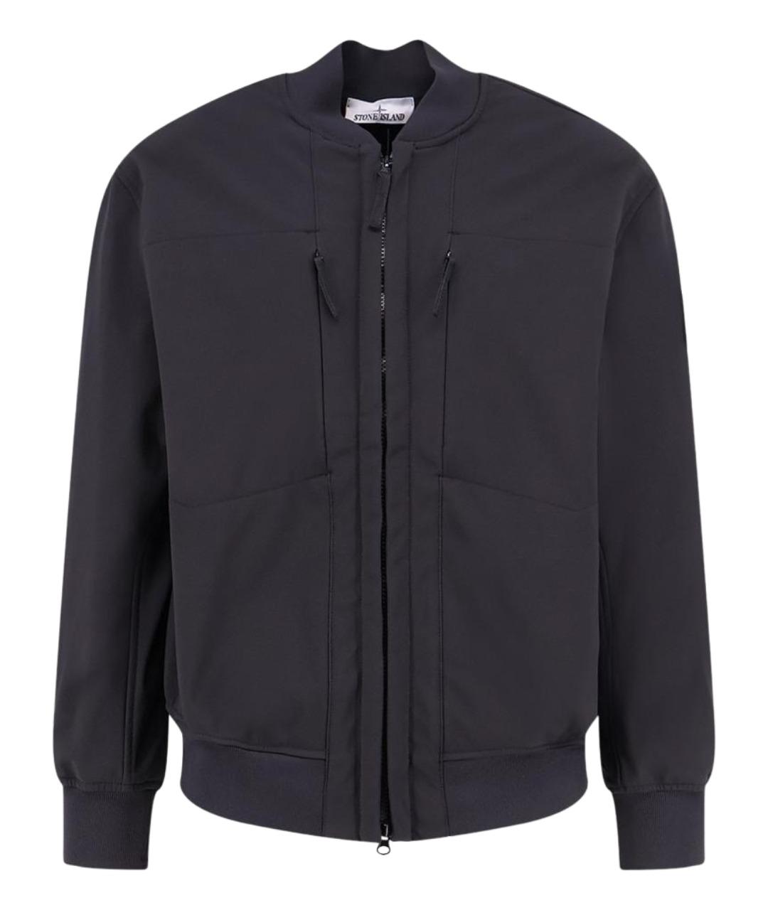 STONE ISLAND Черная полиэстеровая куртка, фото 1