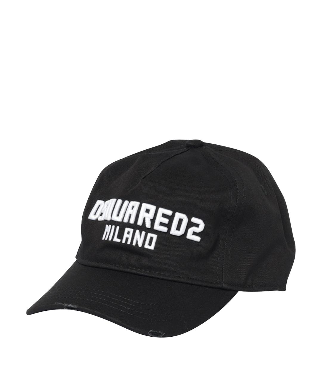 DSQUARED2 Черная хлопковая кепка/бейсболка, фото 1