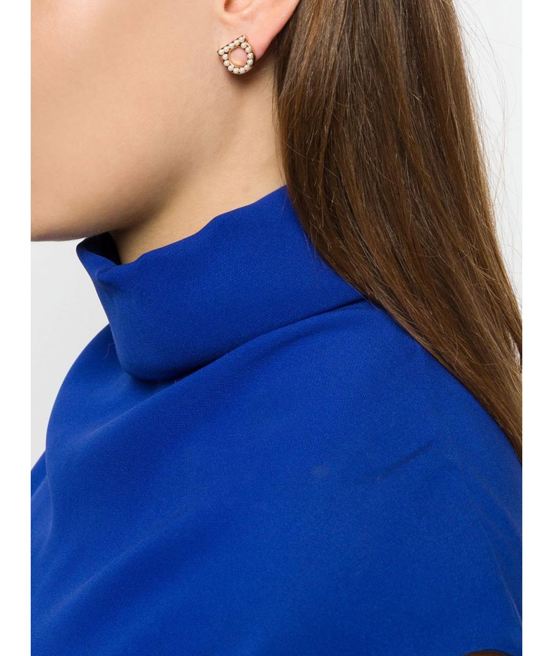 FERRAGAMO Золотые латунные серьги, фото 2