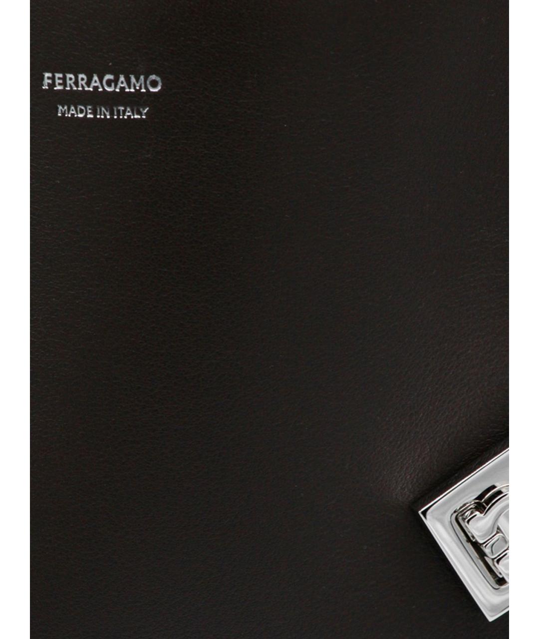 FERRAGAMO Коричневая кожаная сумка тоут, фото 4