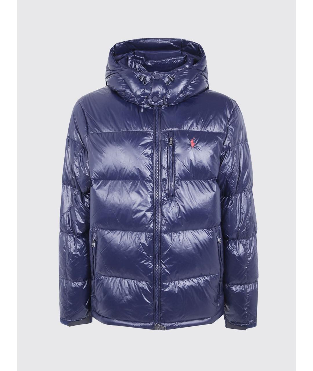 POLO RALPH LAUREN Синий полиамидовый пуховик, фото 3