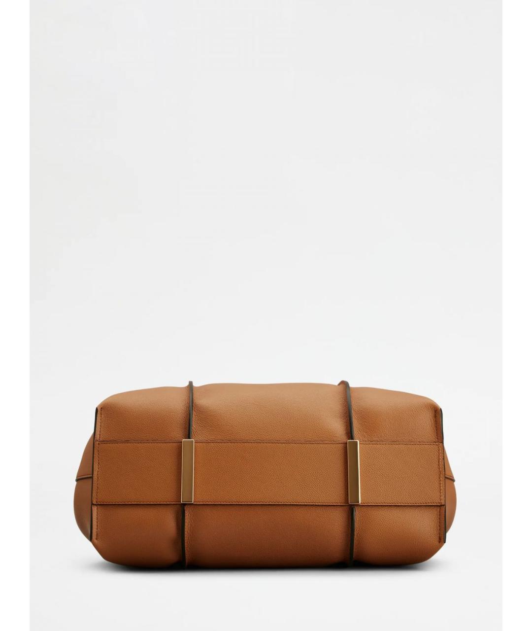 TOD'S Коричневая кожаная сумка тоут, фото 4