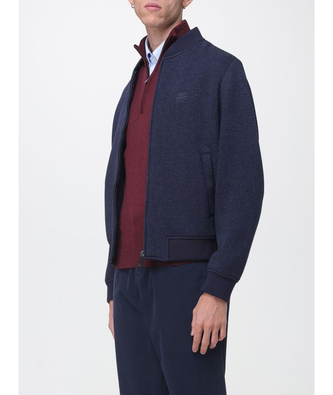 ETRO Синяя вискозная куртка, фото 4