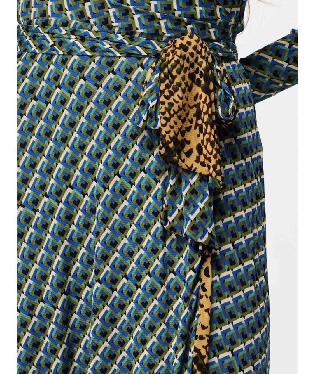 DIANE VON FURSTENBERG Мульти полиамидовое платье, фото 3