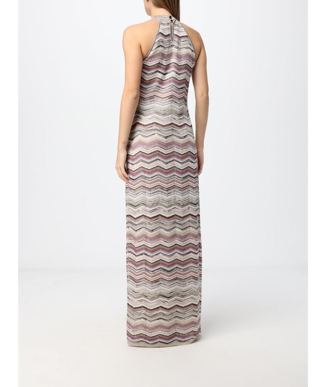 MISSONI Бежевое вискозное коктейльное платье, фото 2
