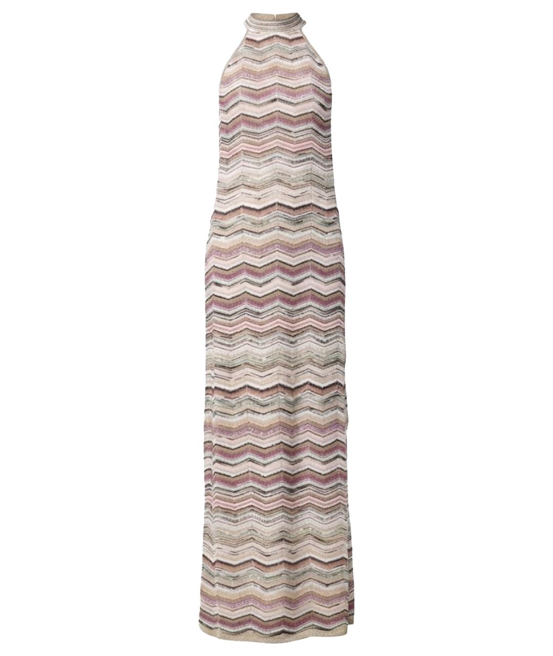 MISSONI Бежевое вискозное коктейльное платье, фото 1