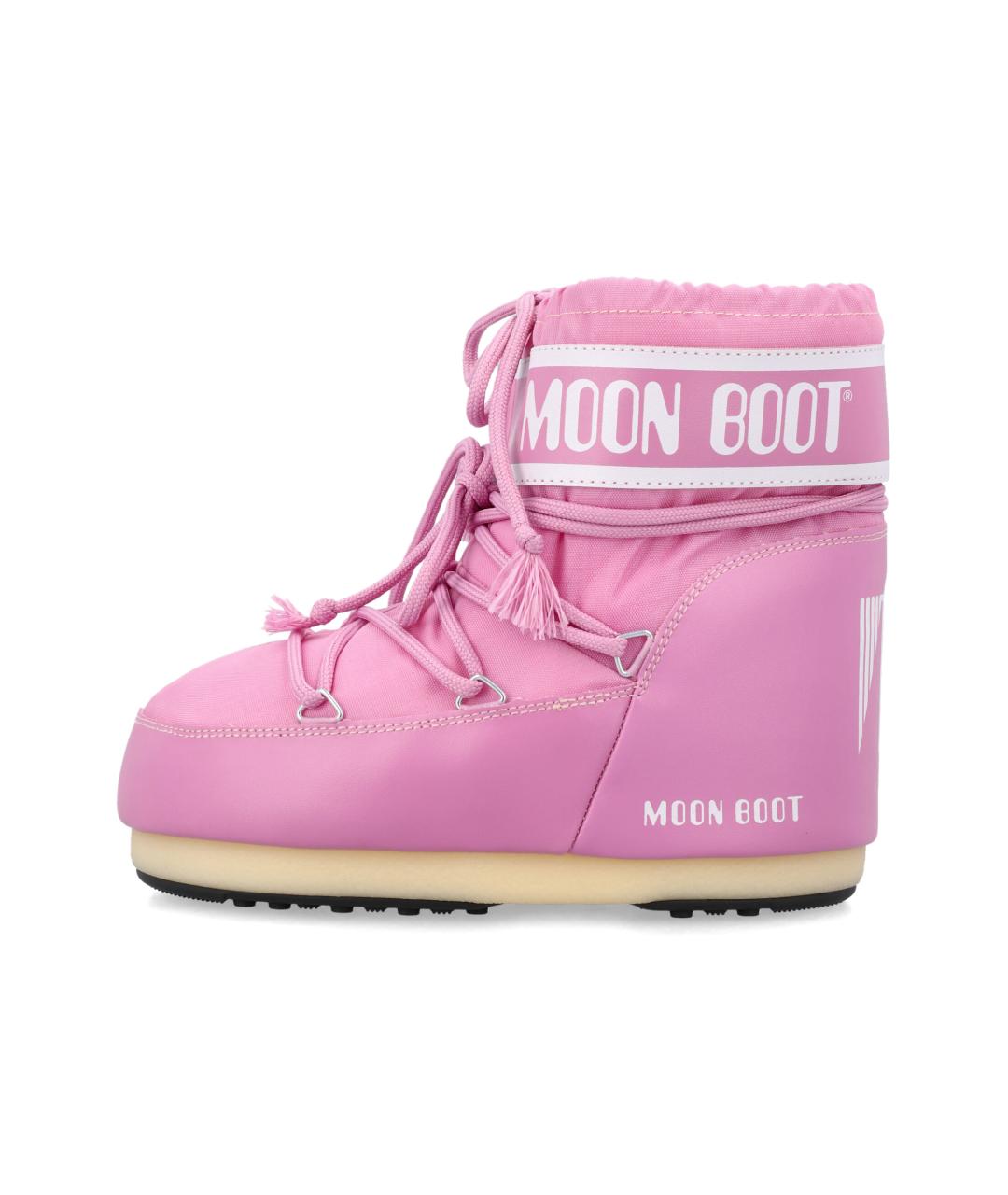 MOON BOOT Розовые синтетические ботинки, фото 3