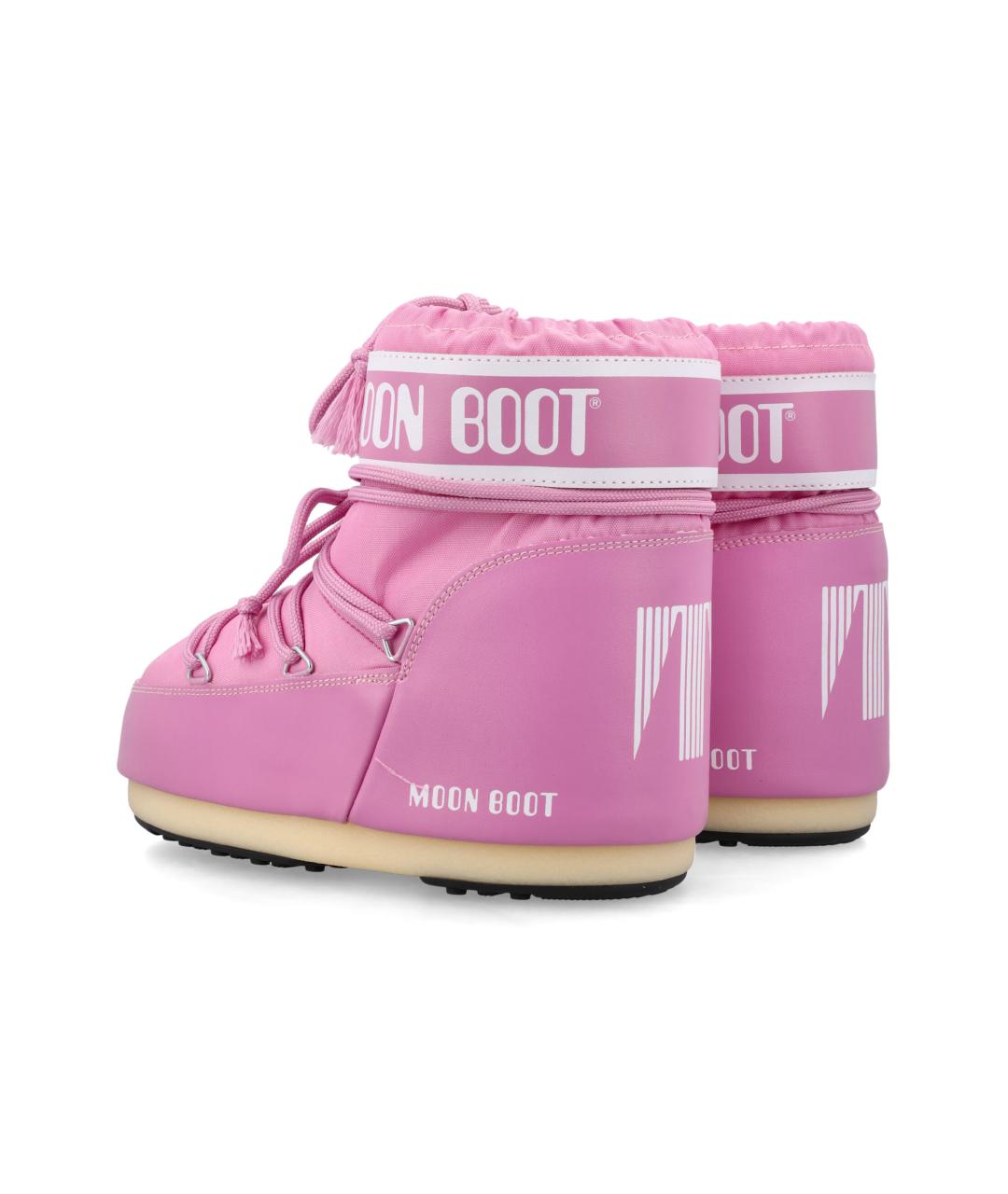 MOON BOOT Розовые синтетические ботинки, фото 4