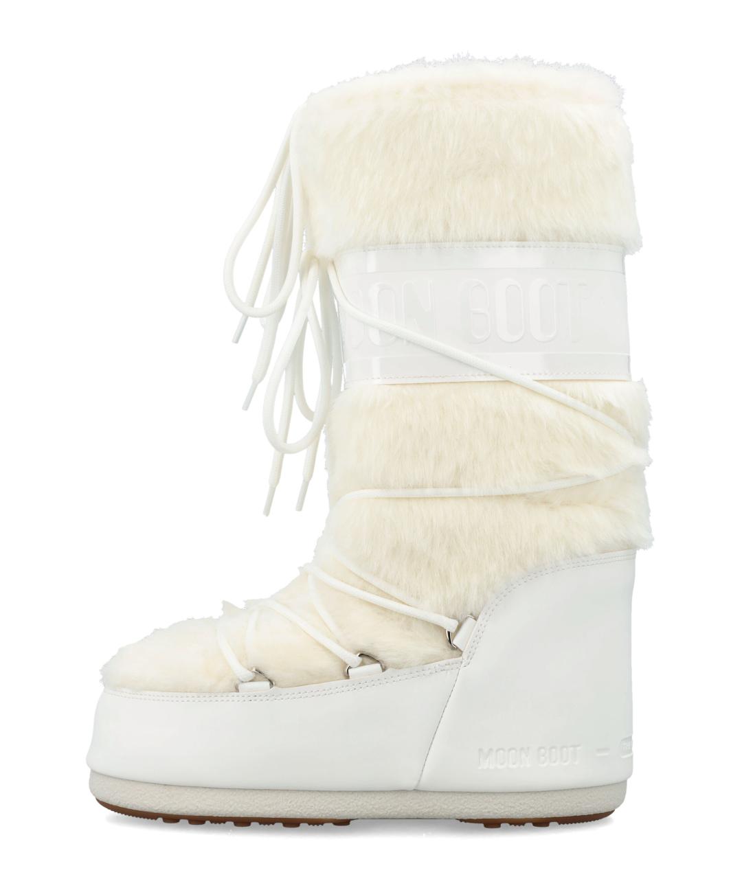 MOON BOOT Белые синтетические сапоги, фото 3