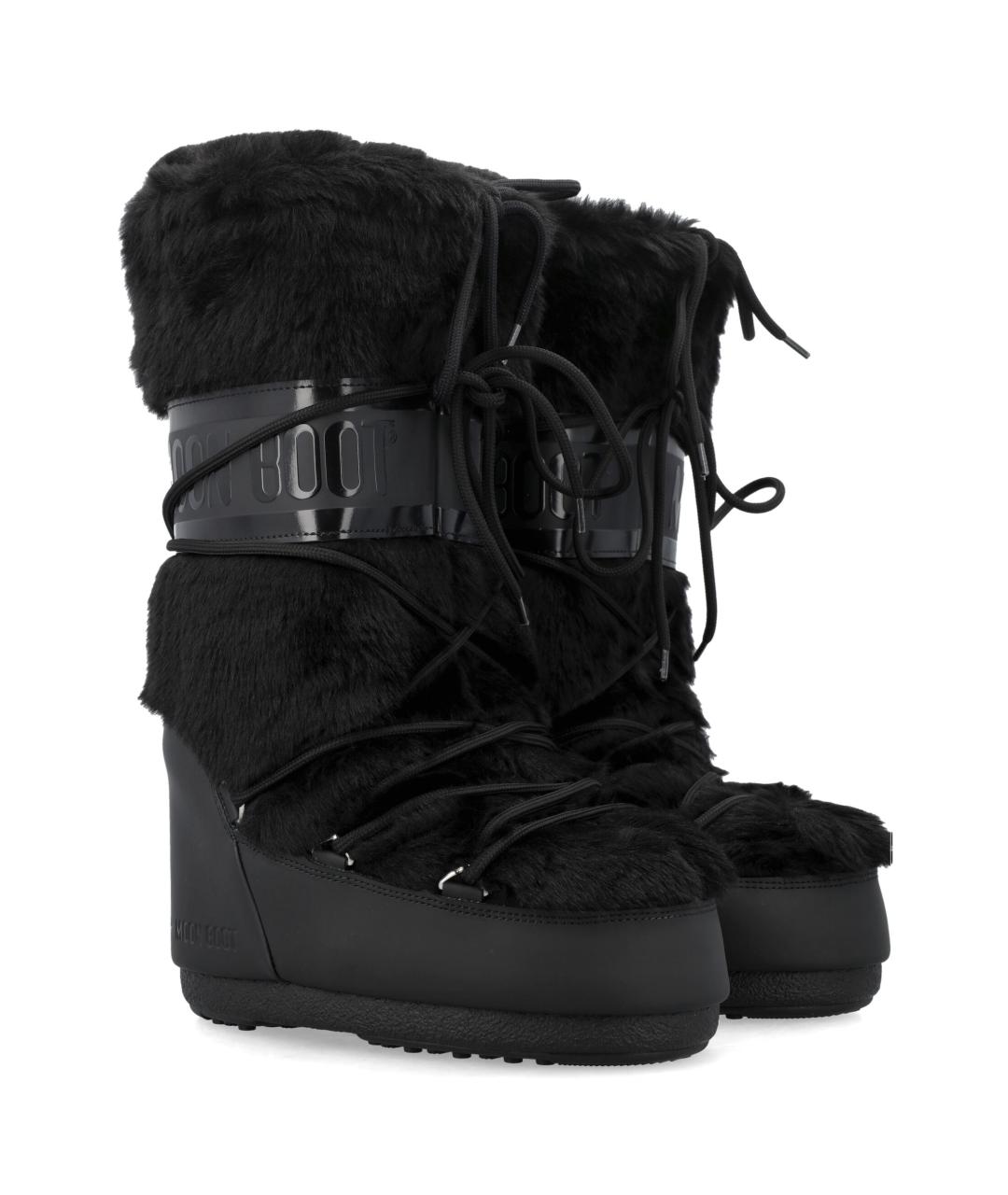 MOON BOOT Черные синтетические сапоги, фото 2