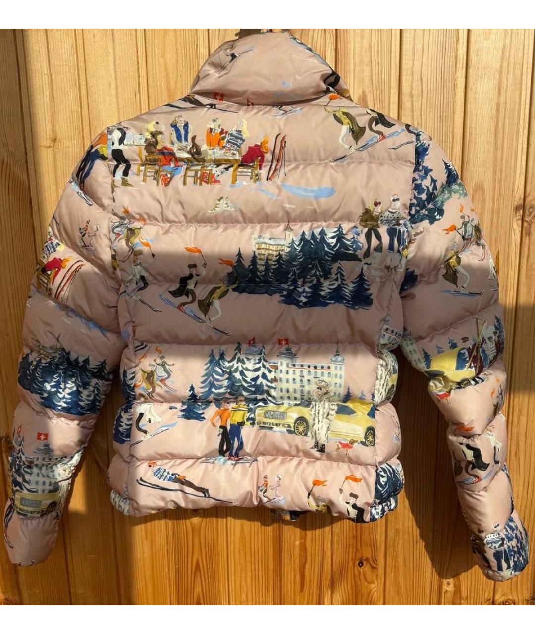 MONCLER Розовый пуховик, фото 3