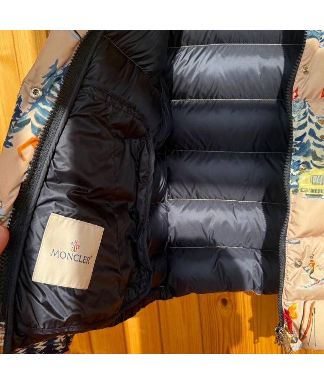 MONCLER Розовый пуховик, фото 4
