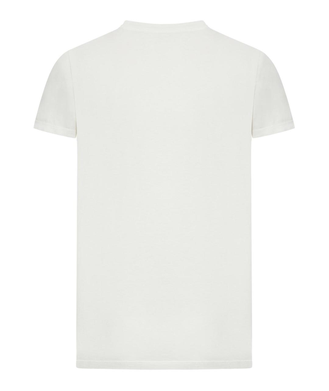 MAISON MARGIELA Белая хлопковая футболка, фото 2