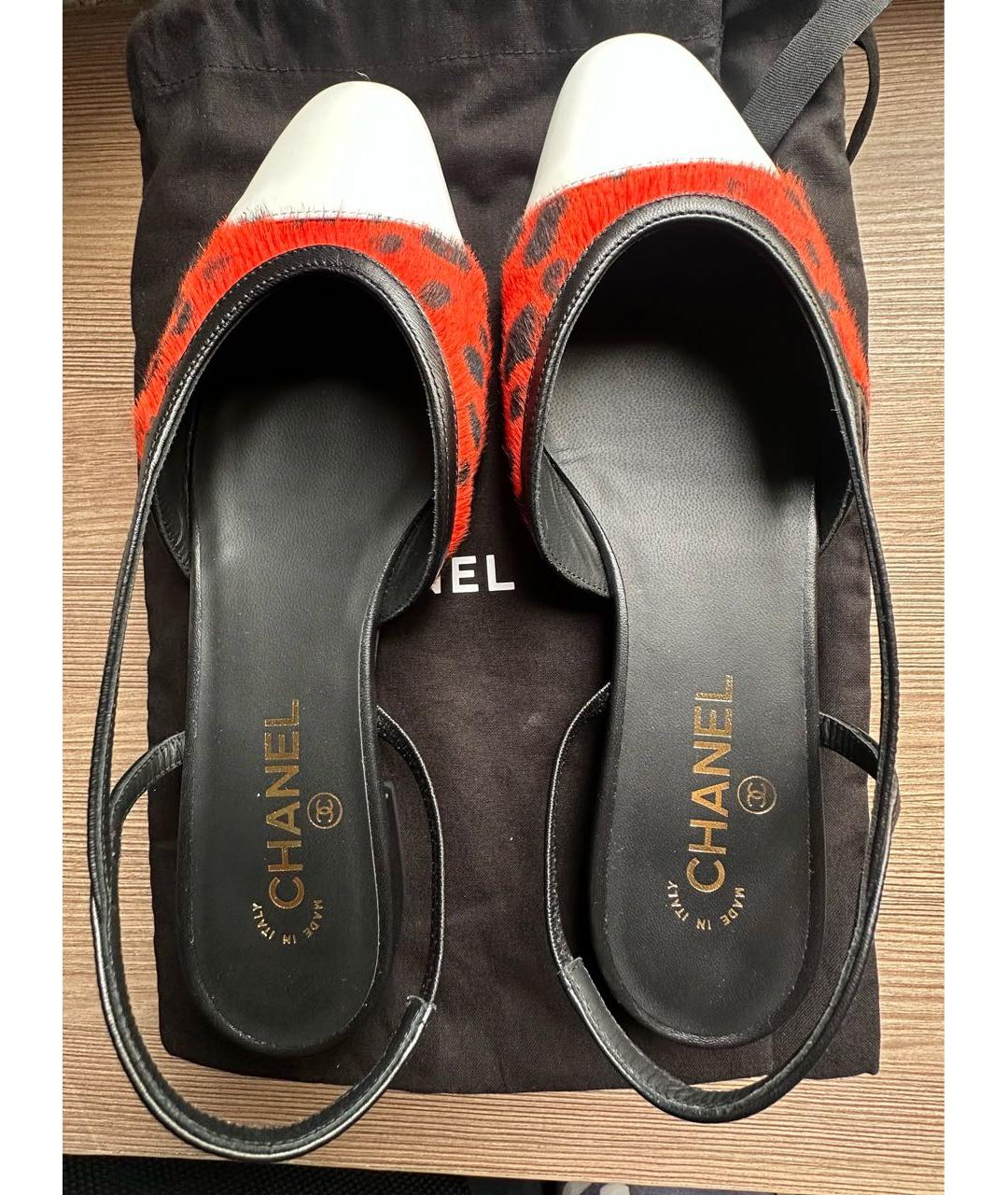 CHANEL Мульти кожаные сандалии, фото 3