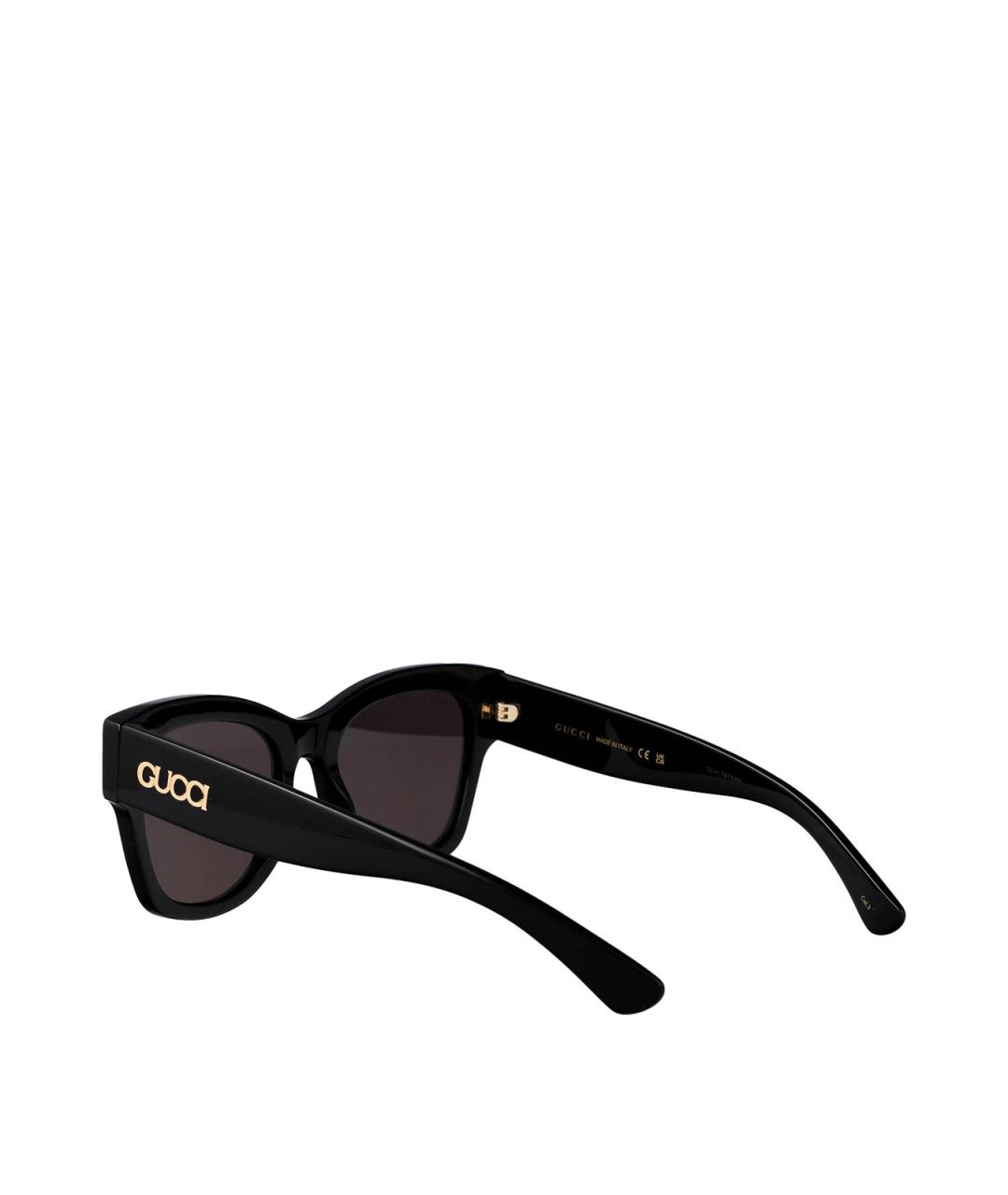GUCCI Черные пластиковые солнцезащитные очки, фото 4
