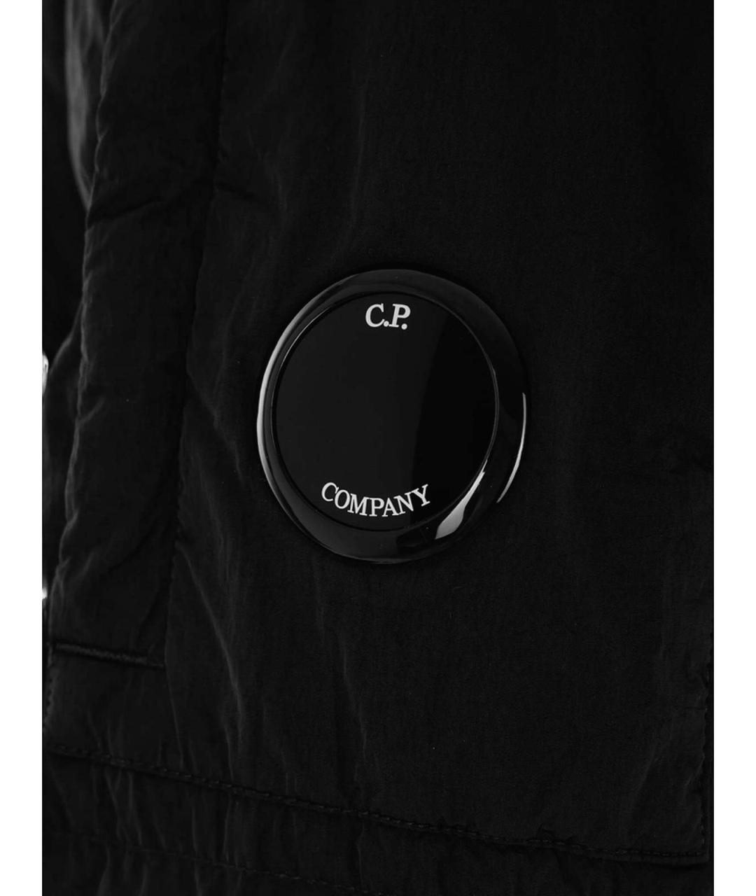CP COMPANY Черный полиамидовый пуховик, фото 4