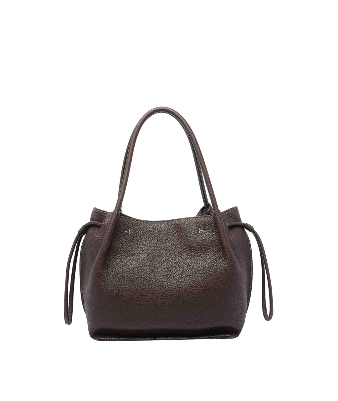 TOD'S Коричневая кожаная сумка тоут, фото 3