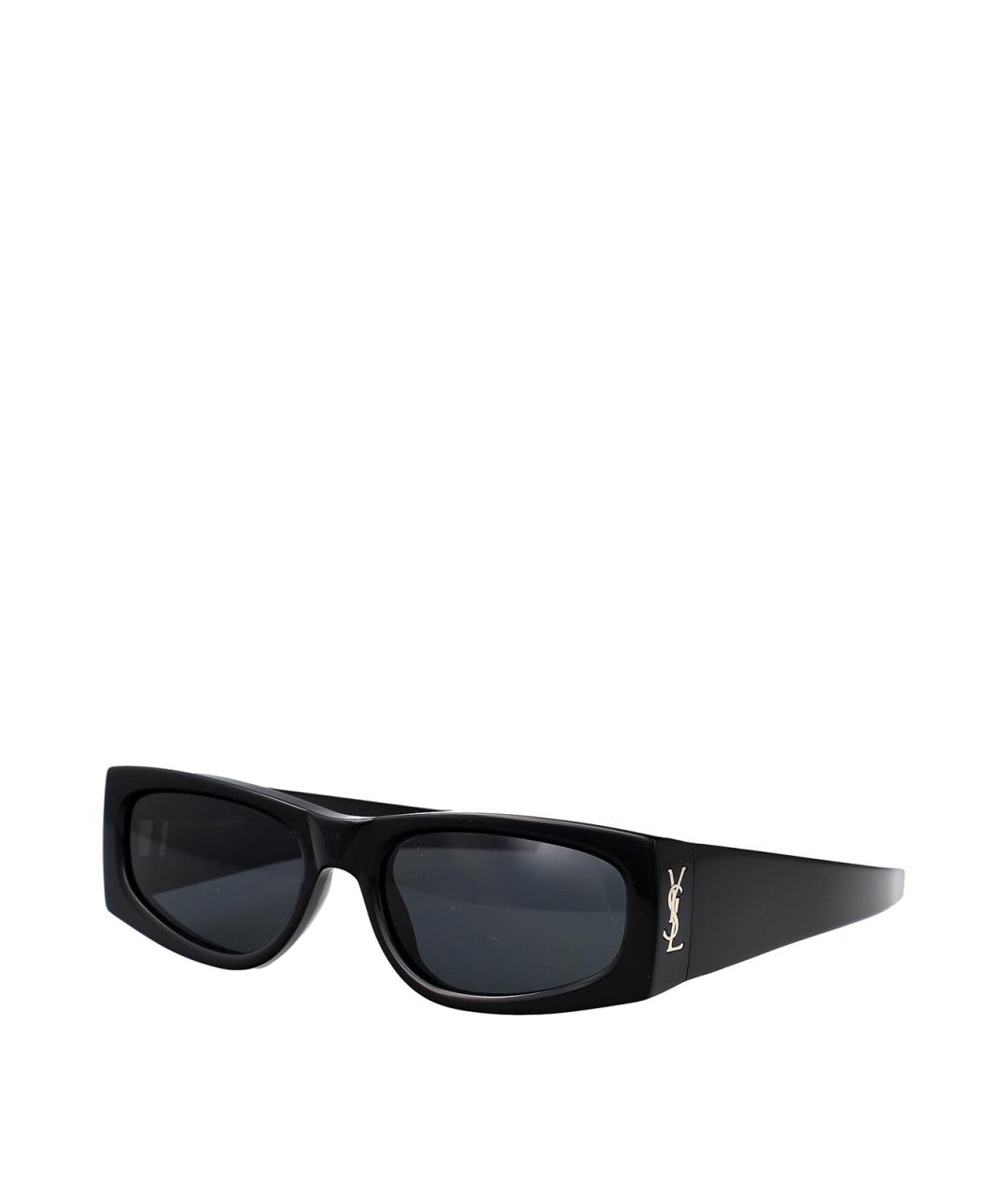 SAINT LAURENT Черные пластиковые солнцезащитные очки, фото 1