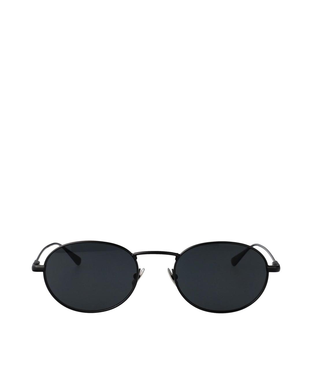 SAINT LAURENT Черные металлические солнцезащитные очки, фото 2