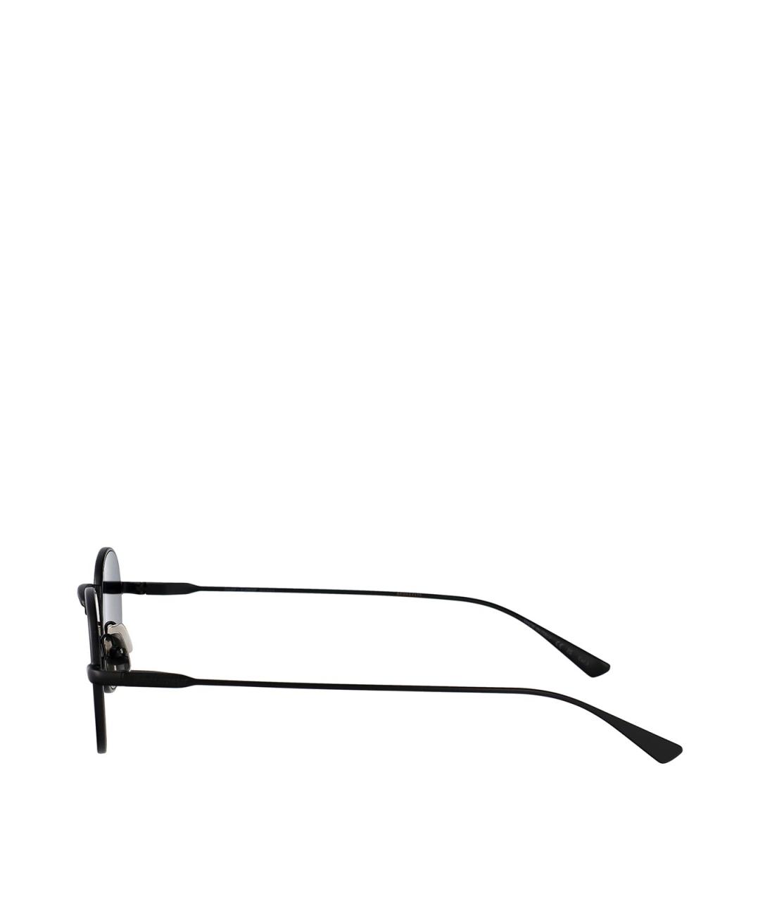 SAINT LAURENT Черные металлические солнцезащитные очки, фото 3