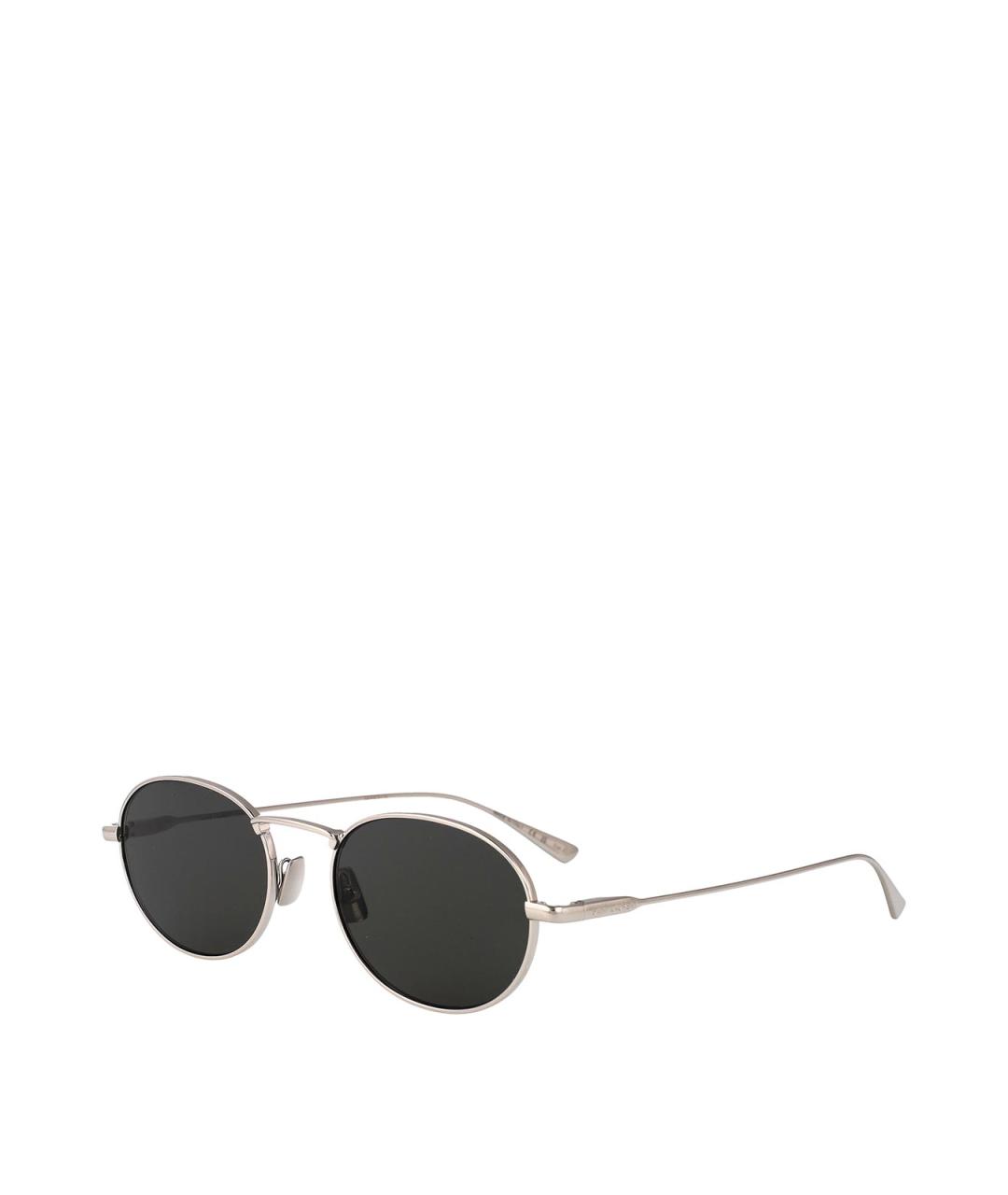 SAINT LAURENT Серебряные металлические солнцезащитные очки, фото 2