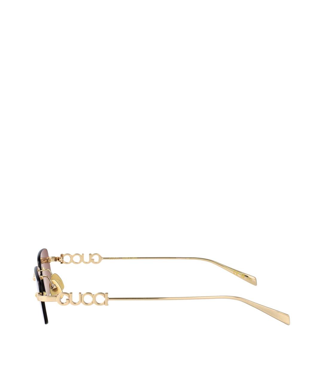 GUCCI Серые металлические солнцезащитные очки, фото 3