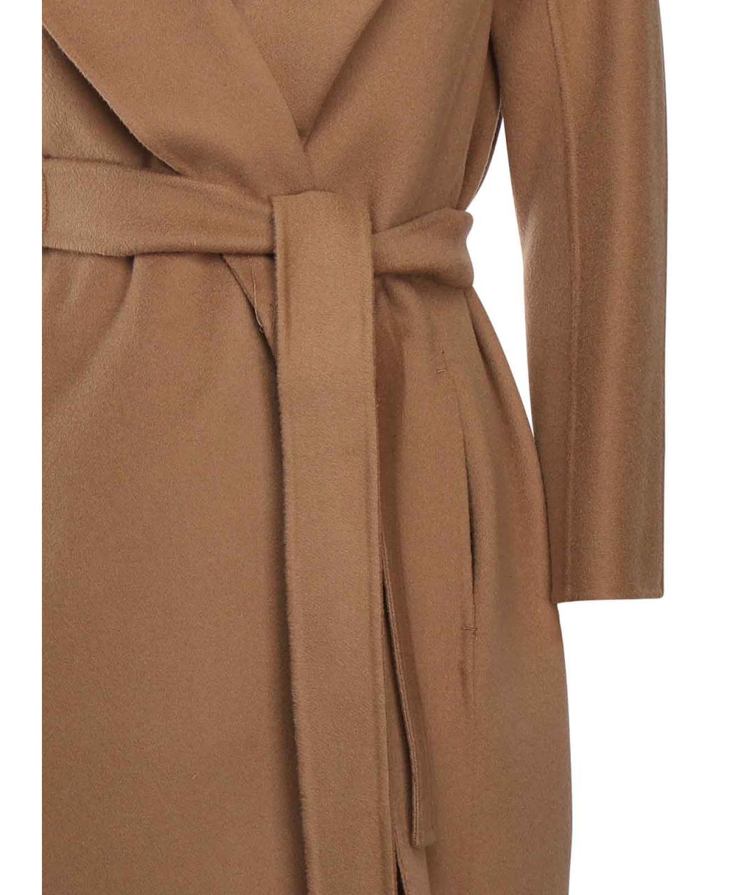 'S MAX MARA Коричневое шерстяное пальто, фото 2
