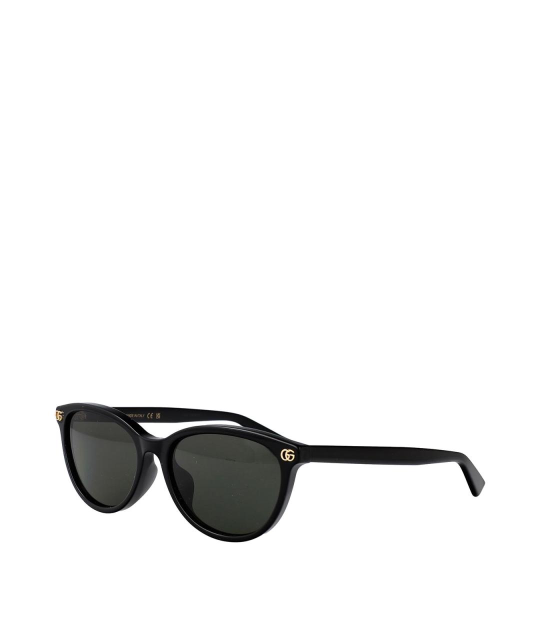 GUCCI Черные пластиковые солнцезащитные очки, фото 1