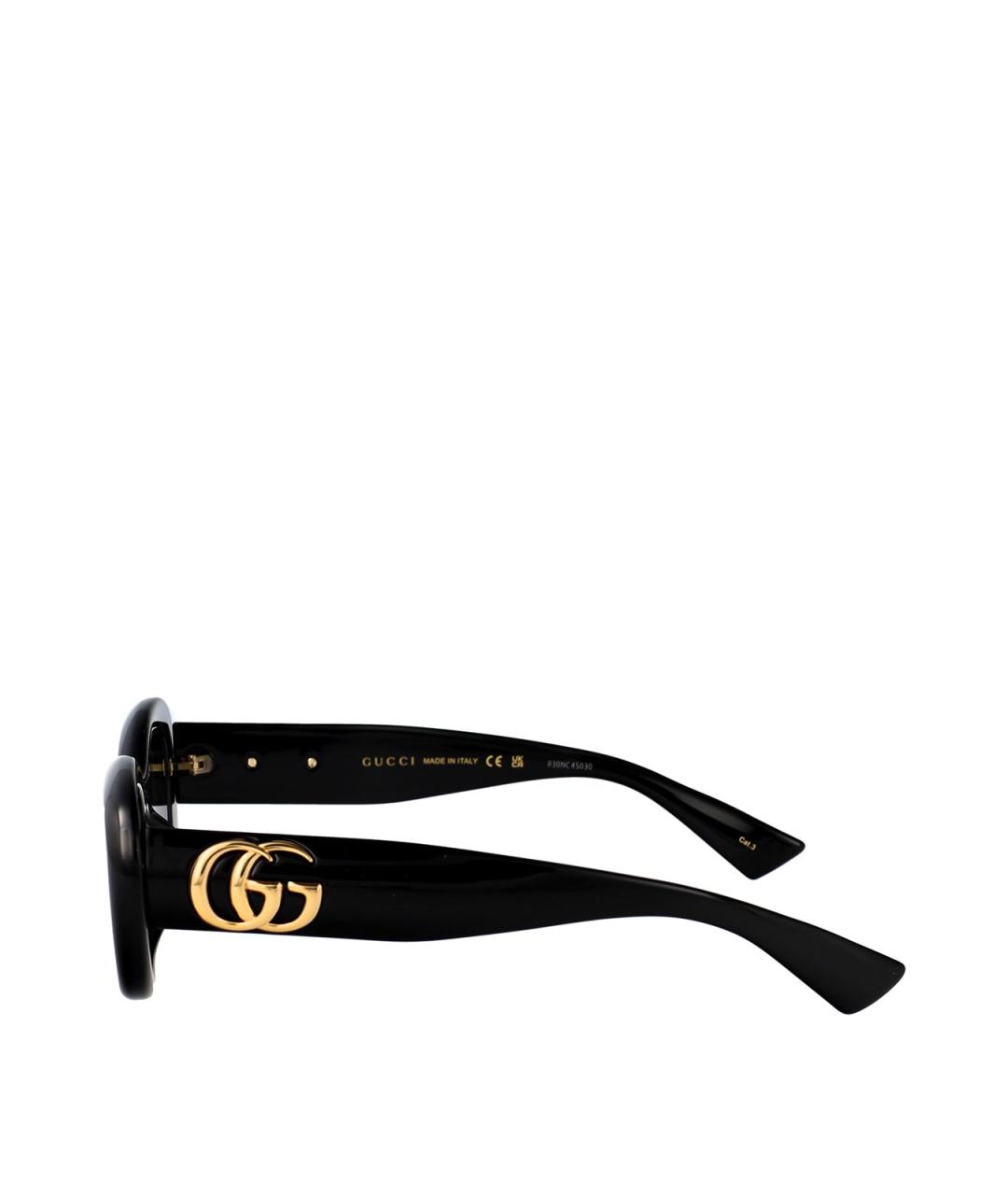 GUCCI Черные пластиковые солнцезащитные очки, фото 3