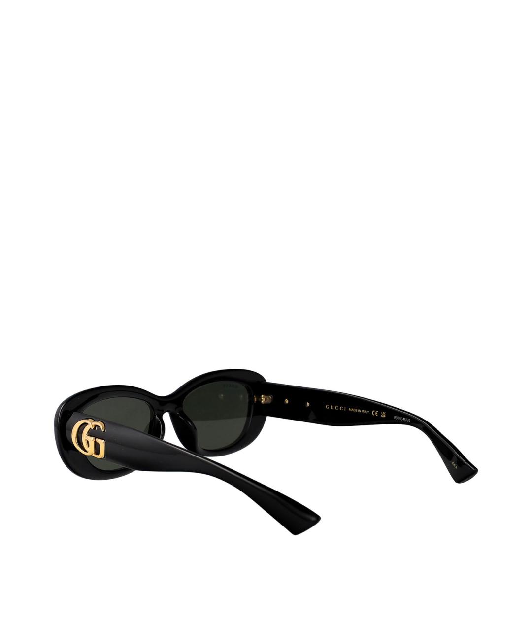 GUCCI Черные пластиковые солнцезащитные очки, фото 4