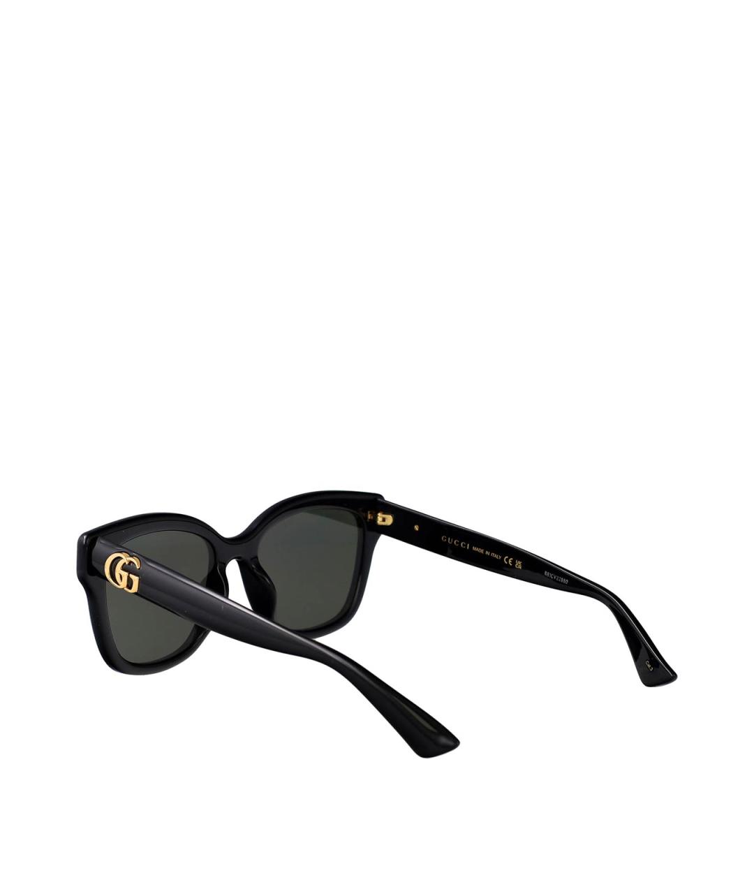 GUCCI Черные пластиковые солнцезащитные очки, фото 4
