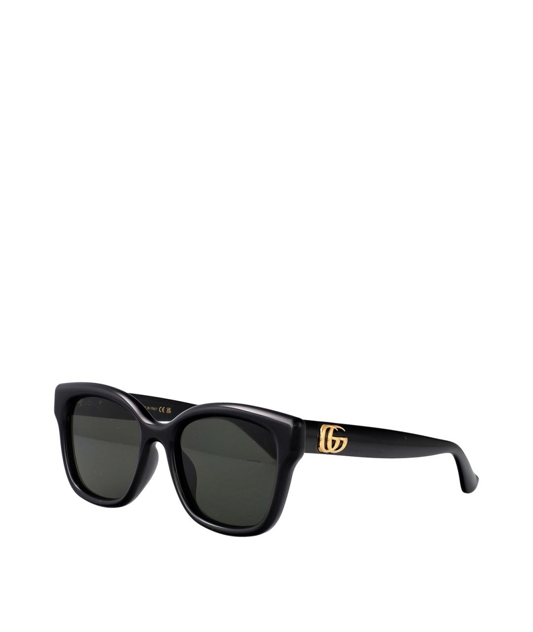 GUCCI Черные пластиковые солнцезащитные очки, фото 1