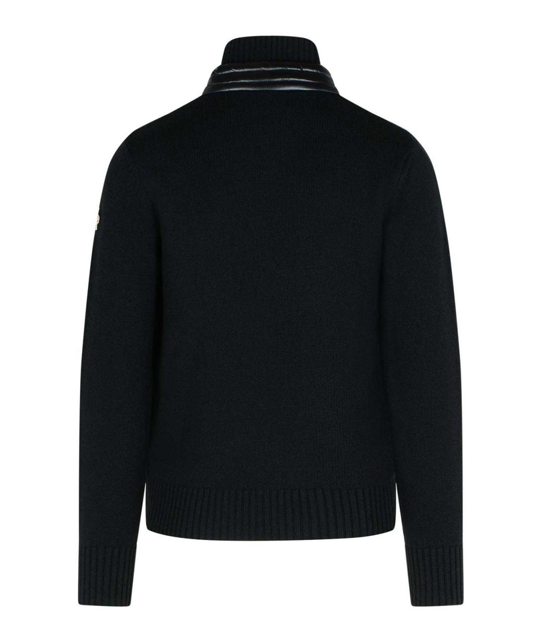 MONCLER Черная полиэстеровая куртка, фото 2