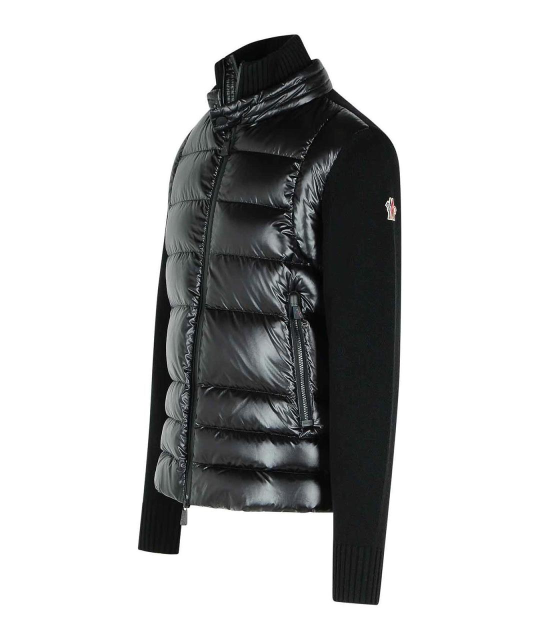 MONCLER Черная полиэстеровая куртка, фото 3