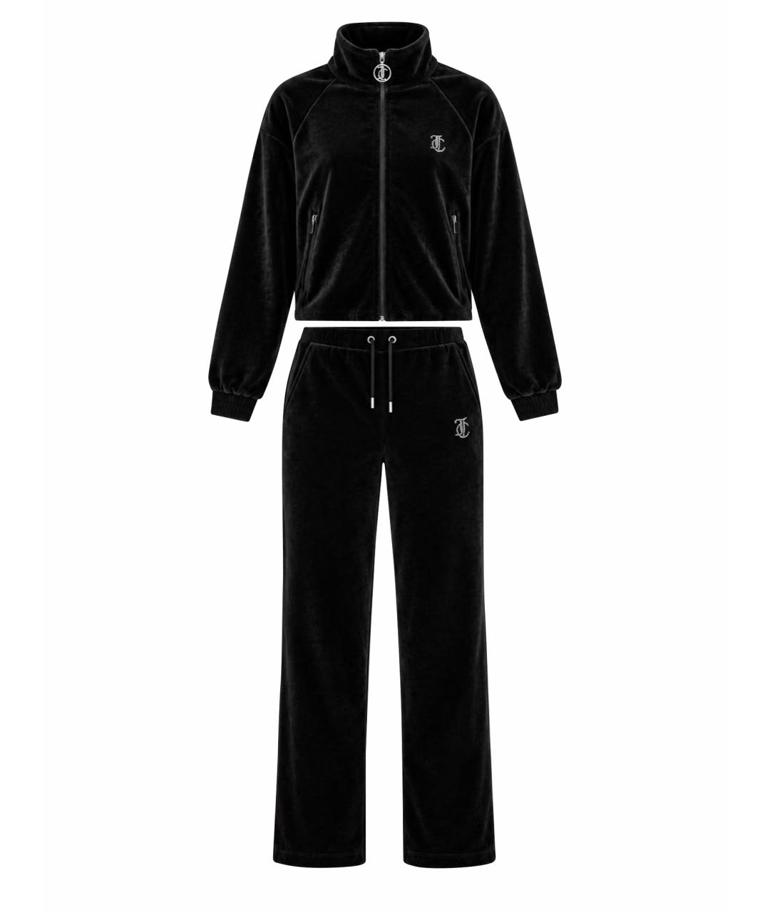 JUICY COUTURE Черный велюровый спортивные костюмы, фото 8