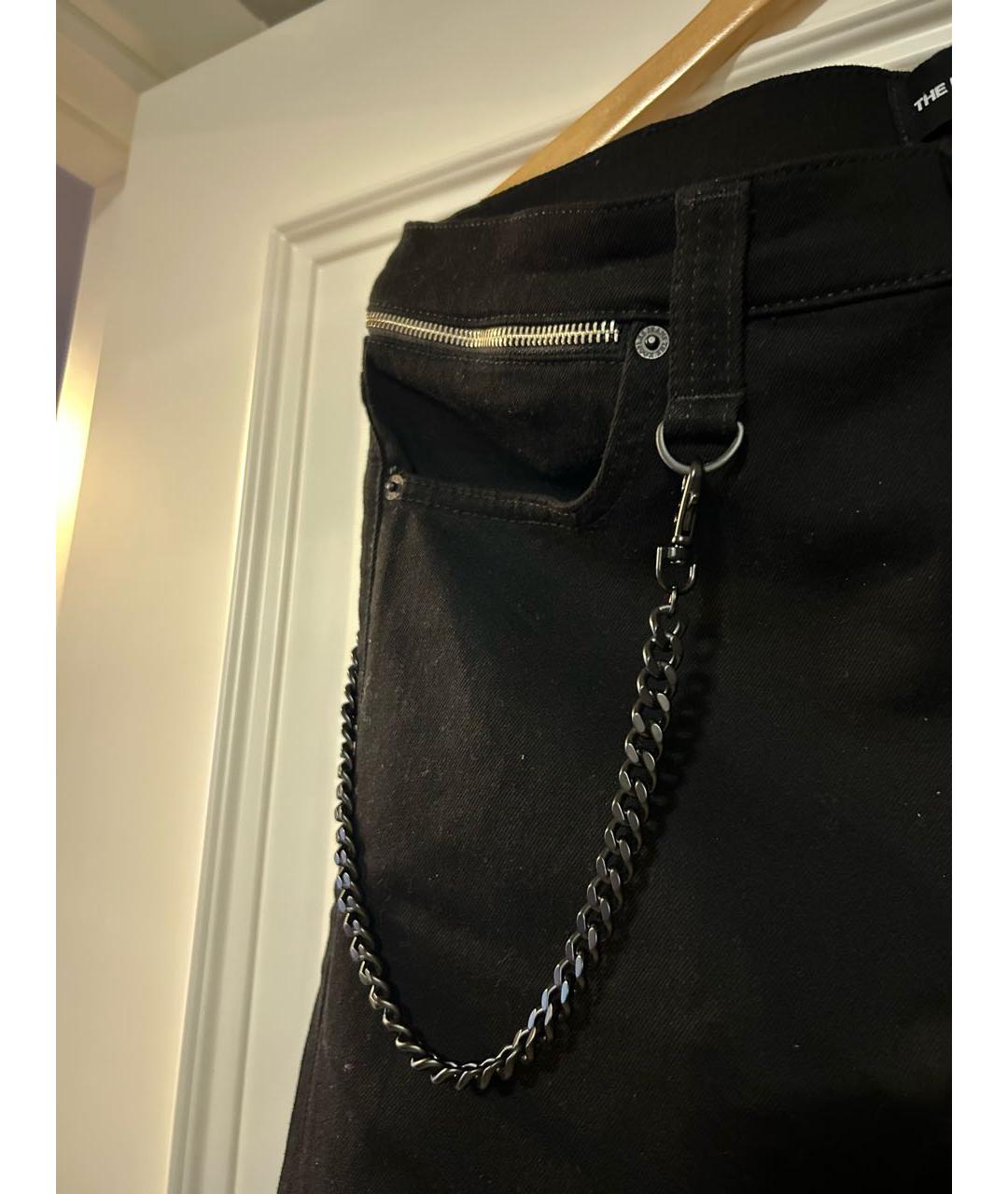 THE KOOPLES Черные хлопко-эластановые джинсы слим, фото 3