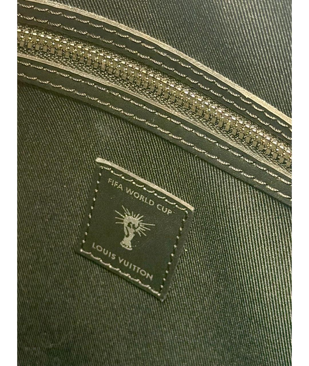 LOUIS VUITTON Синяя кожаная дорожная/спортивная сумка, фото 5