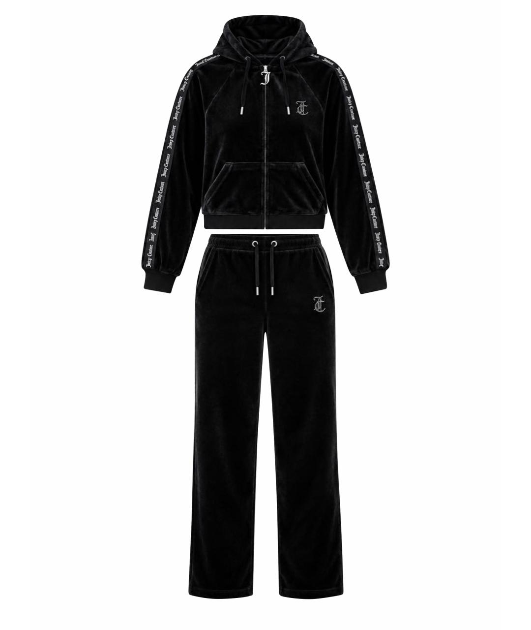JUICY COUTURE Черный велюровый спортивные костюмы, фото 8