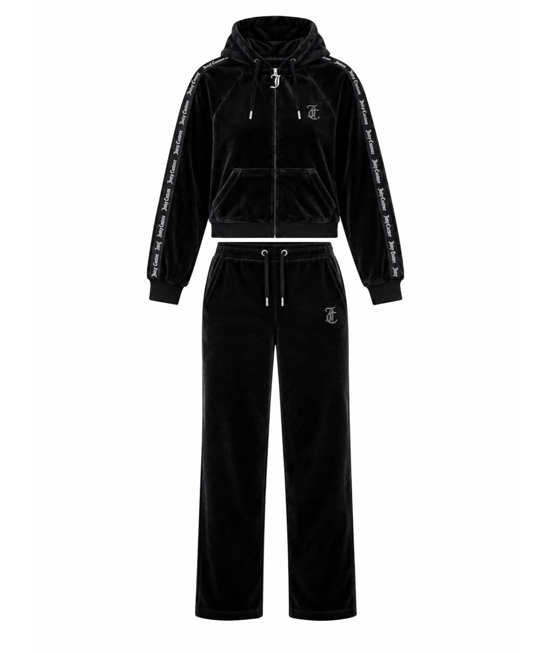 JUICY COUTURE Черный велюровый спортивные костюмы, фото 1