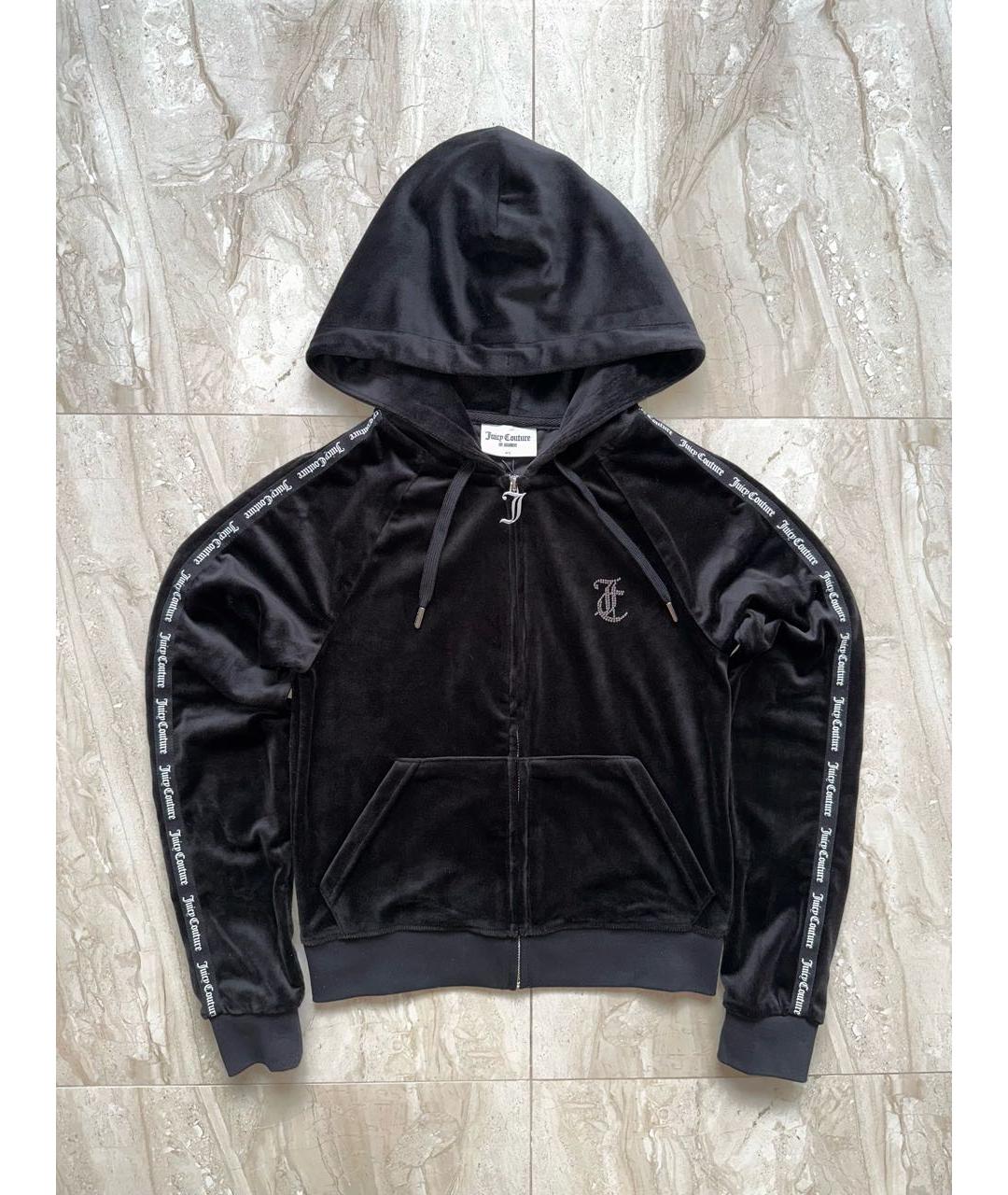 JUICY COUTURE Черный велюровый спортивные костюмы, фото 3