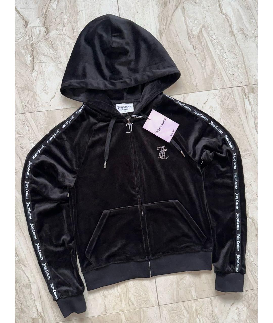 JUICY COUTURE Черный велюровый спортивные костюмы, фото 2