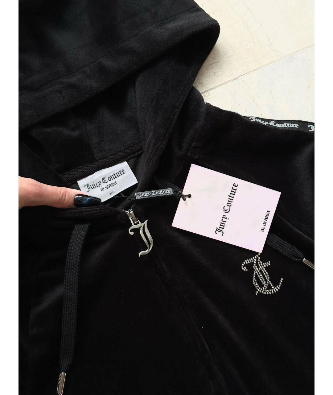 JUICY COUTURE Черный велюровый спортивные костюмы, фото 4