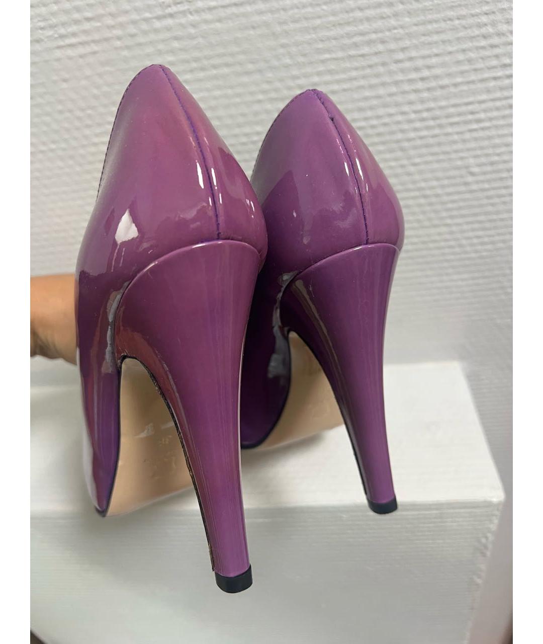 GIANVITO ROSSI Фиолетовые туфли из лакированной кожи, фото 4