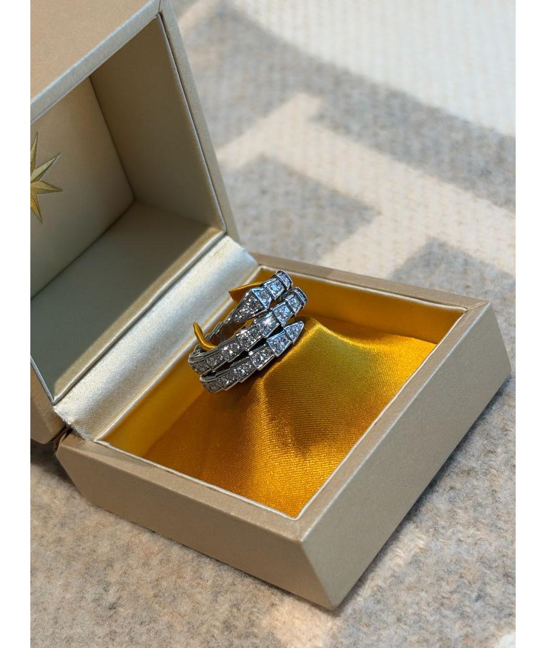 BVLGARI Белое кольцо из белого золота, фото 2