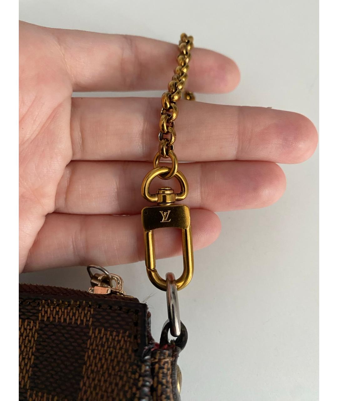LOUIS VUITTON Коричневая сумка через плечо из канвы, фото 5